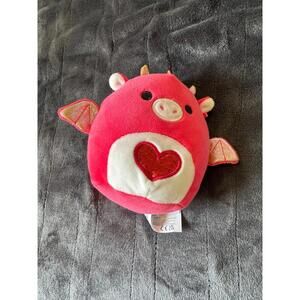 Dragon Squishmallow 4.5” Baiden Squishmallow Valentine’s Day Plush Toy